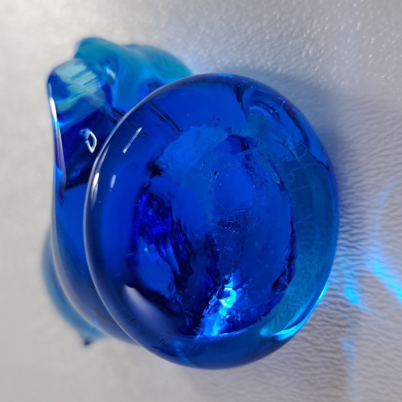 W Ward Glass Blue Bird of Happiness Signed Figurine USA - Picture 5 of 10